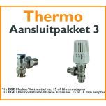 Compact 4 plus Thermostatisch aansluitpakket 3 t.b.v. 15 of 16 mm buis
