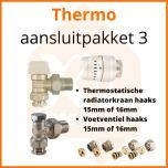 Compact 4 plus Thermostatisch aansluitpakket 3 t.b.v. 15 of 16 mm buis