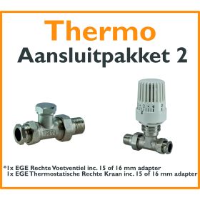 Compact 4 plus Thermostatisch aansluitpakket 2 t.b.v. 15 of 16 mm buis